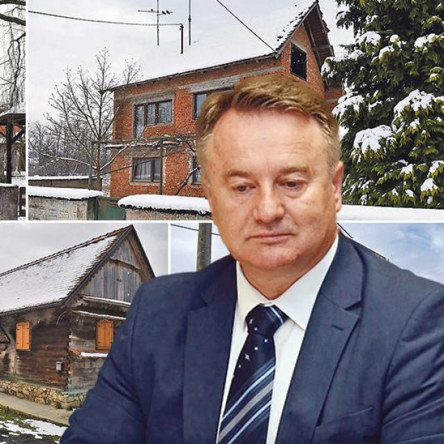 Gore lijevo državna kuća u kojoj živi obitelj Žinić, ostalo su njihove kuće