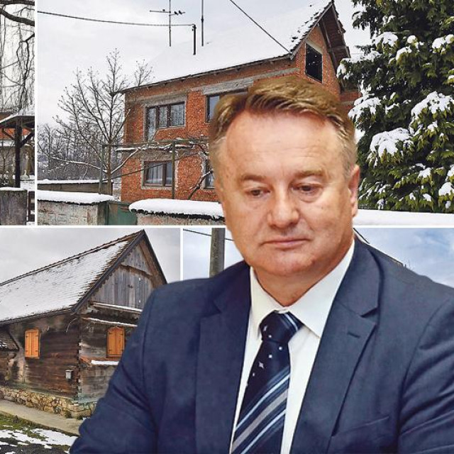 Gore lijevo državna kuća u kojoj živi obitelj Žinić, ostalo su njihove kuće