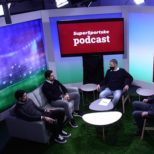 Ivica Vrdoljak, Marko Lozo, Siniša Sušec i Robert Šola u studiju Hanza Medije