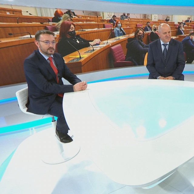 Arsen Bauk i Branko Bačić u programu HTV-a