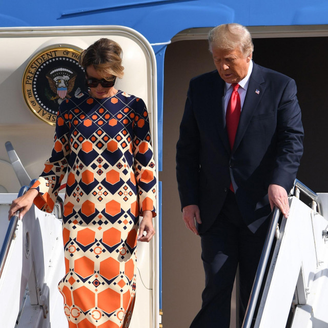Donald i Melania Trump stižu na Floridu