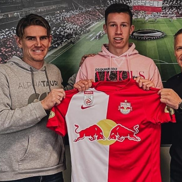Rocco Žiković nakon potpisa za Red Bull Salzburg
