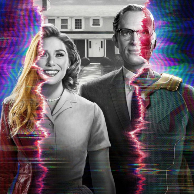 Elizabeth Olsen i Paul Bettany u seriji WandaVision
