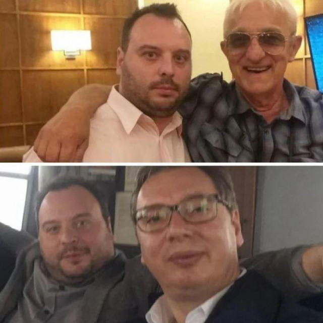 Miloš Stojković s Draganom Vasiljkovićem (gore) i Aleksandrom Vučićem (dolje)