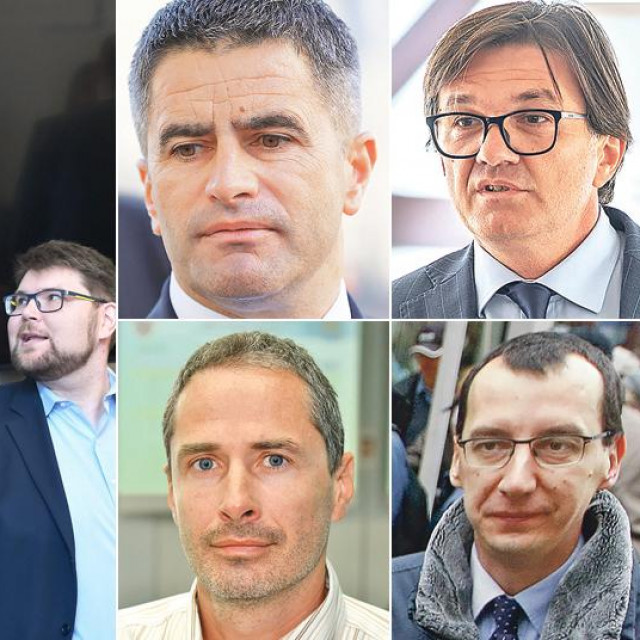 Andrej Plenković i Peđa Grbin (lijevo), Vice Mihanović i Danijel Kukoč (Split), Denis Vukorepa i Marko Filipović (Rijeka), Ivan Radić i Goran Kušec (Osijek)
