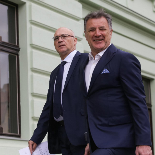 Veljko Miljević i Zdravko Mamić (arhiva)