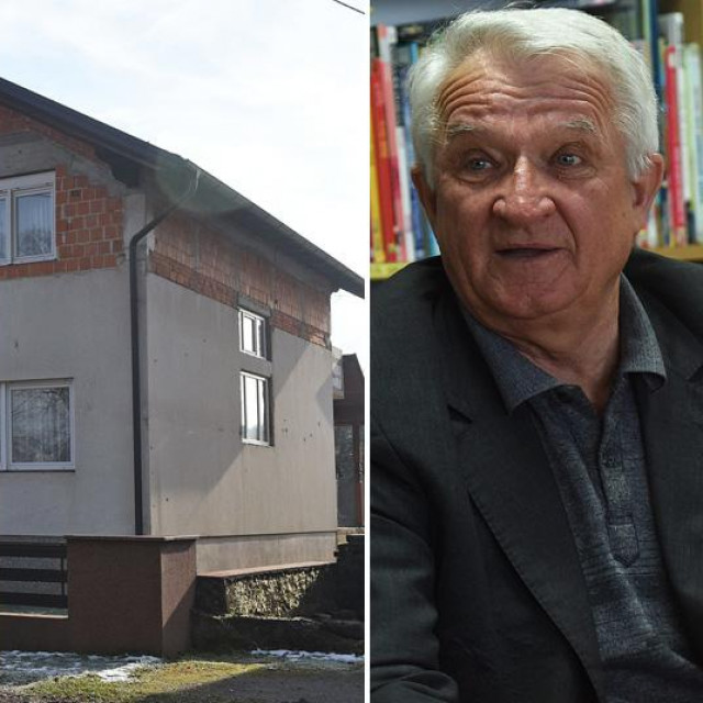 Kuća obitelji Jednak u Glini u kojoj danas živi Ana Sremić Naglić, kćerka bivšeg gradonačelnika Marka Sremića (isto na fotografiji)