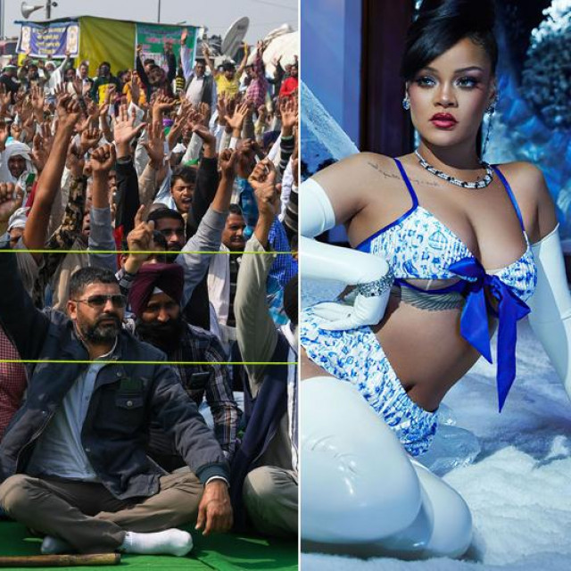 Kangana Ranaut, prosvjed farmera u Indiji, Rihanna