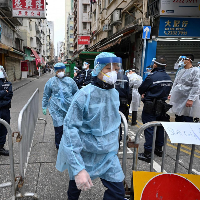 Operacija u gusto naseljenoj četvrti Jordan u Kowloonu