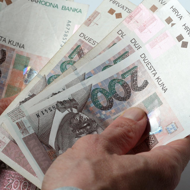 Zagreb, 150514.
Ilustracija hrvatske novcanice i kovanice.