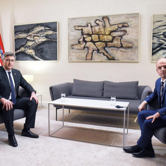 Andrej Plenković i Mislav Bago