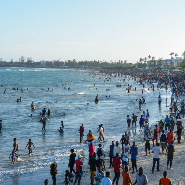 Prizor s plaže u Dar es Salaamu u Tanzaniji