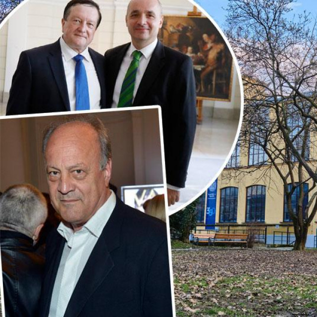 Damir Boras i Tomislav Buntak (gore lijevo), Jakov Sedlar (dolje lijevo), zgrada Likovne akademije (glavna fotografija)