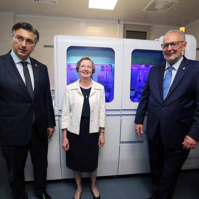 Andrej Plenković, Alenka Markotić, Davor Božinović (arhivska fotografija)