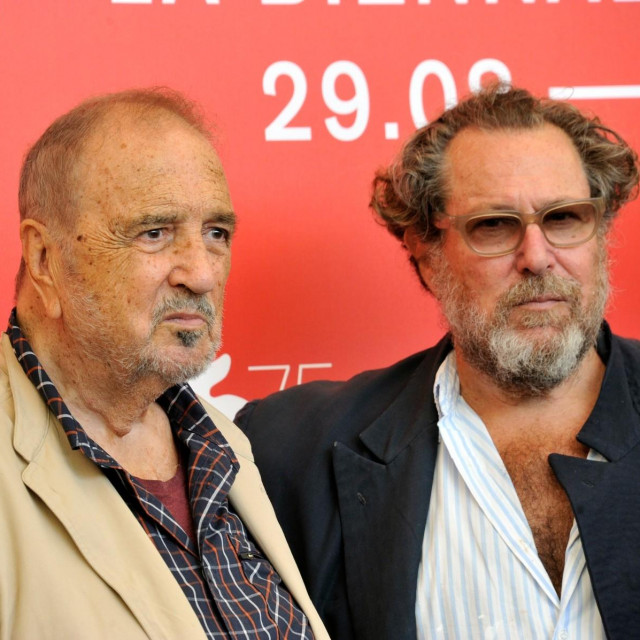 Jean-Claude Carrièr i Julian Schnabel na Venecijanskom filmskom festivalu 2018. godine