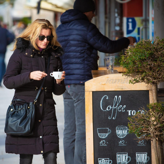 Ilustracija, kava za van