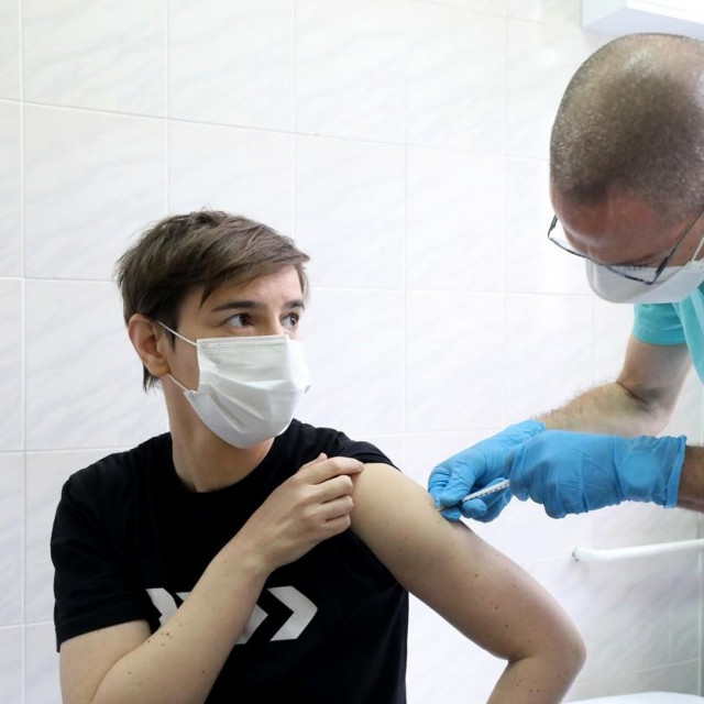 Cijepljenje Ane Brnabić