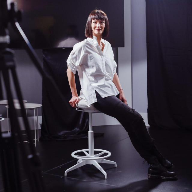 Zagreb, 290121.
TV Studio, Hanza Media.
Ivana Paradzikovic, televizijska voditeljica i urednica.