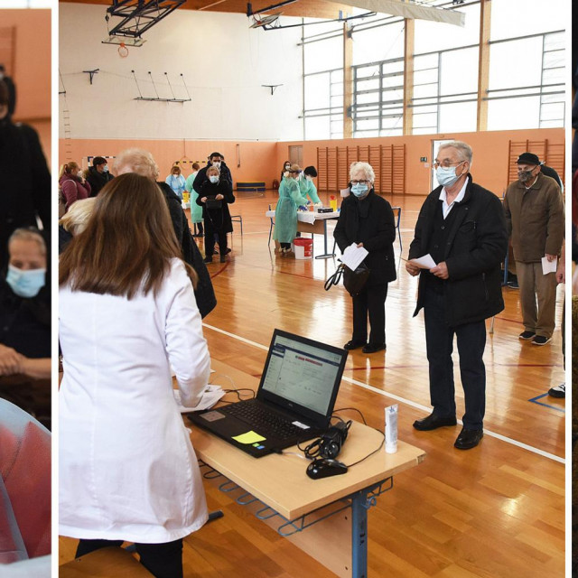 U sportskoj dvorani ekonomske škole cijepilo se 300 ljudi.