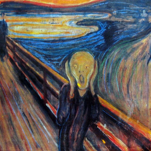 Jedna od 4 verzije slike ”Krik” Edvarda Muncha