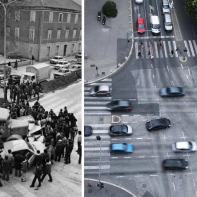 Opasno raskrižje Ulice Domovinskog rata, Ulice slobode i Ulice Hrvatske mornarice kod kafića 'Krom'