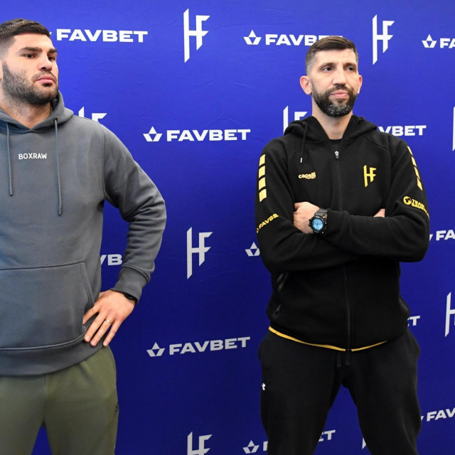 Filip Hrgović i trener Yousef Hasan