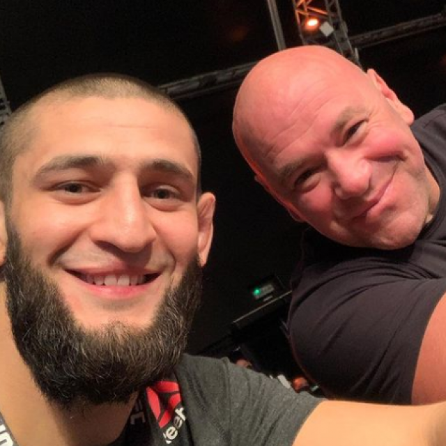 Khamzat Chimaev i Dana White