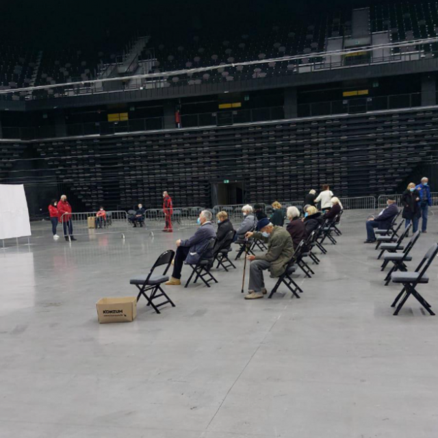 Cijepljenje u Spaladium Areni