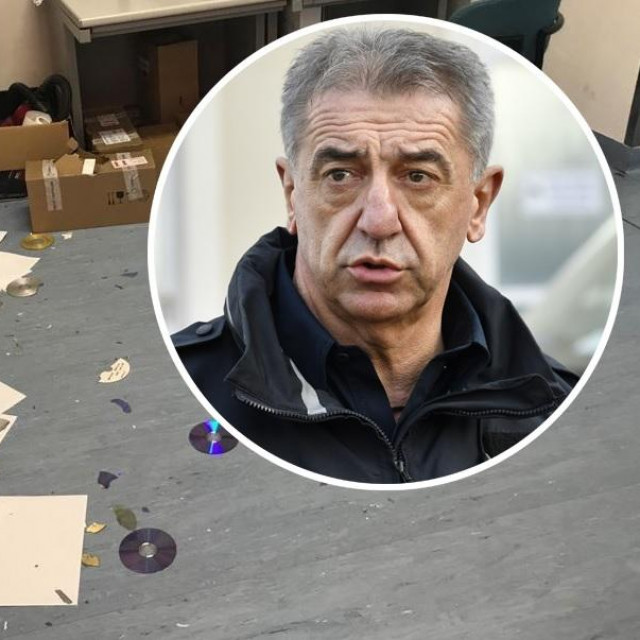 Lika portal putem anonimnog dopisa zaprimio je fotografije demoliranja gospićke bolnice; Darko Milinović (u krugu)