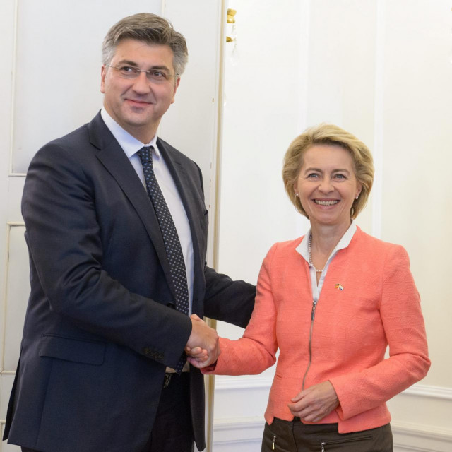 Andrej Plenkovic i Ursula von der Leyen