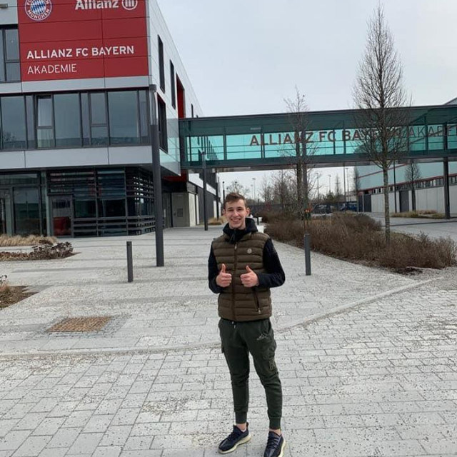 Lovro Zvonarek u Bayernovom trening centru