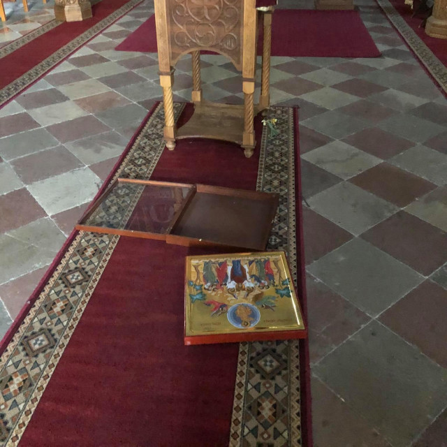 Šteta u Hramu Svetog Spasa u Šibeniku