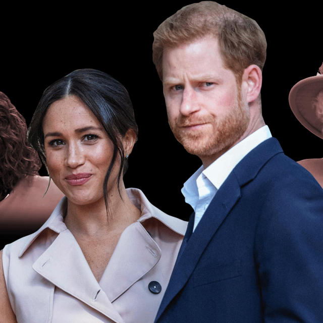 Oprah Winfrey, Meghan Markle, princ Harry i kraljica Elizabeta II.
