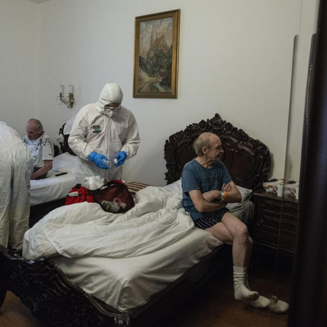 beskućnici u hotelu King Charles u Pragu u Češkoj