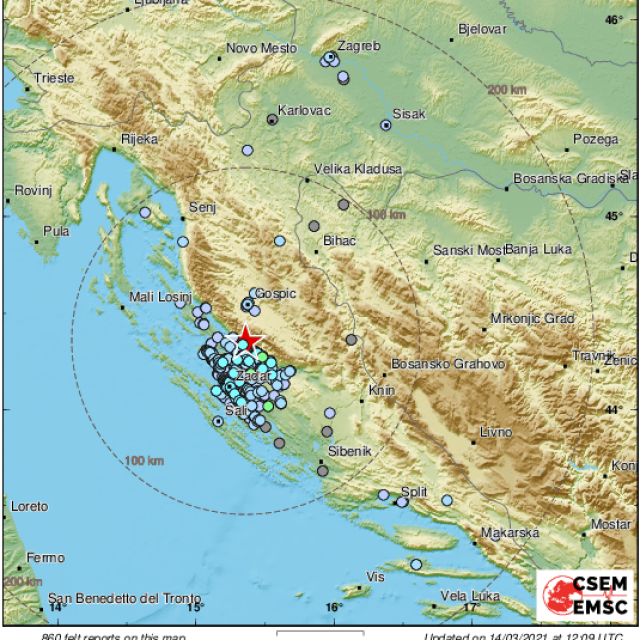 Potres s epicentrom u okolici Zadra