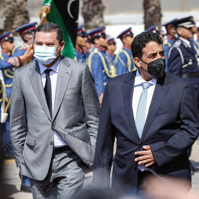 Abdul Hamid Dbeibah i Mohamed al-Manfi