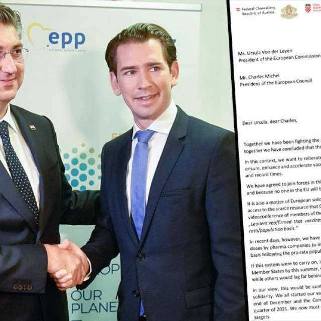 Andrej Plenković i Sebastian Kurz, arhivska fotografija