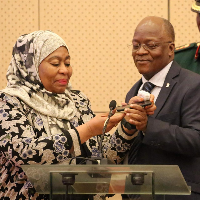Samia Hassan Suluhu i John Magufuli