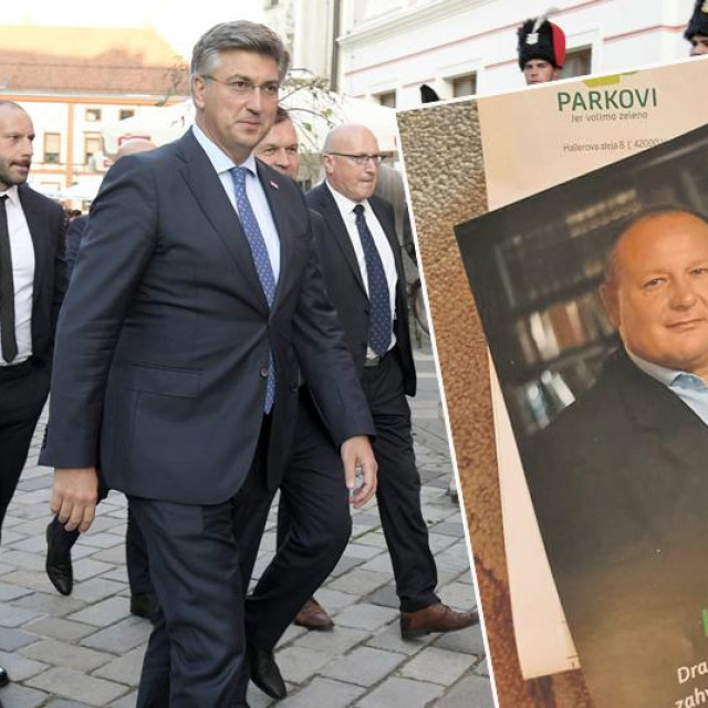 Ivan Čehok, Andrej Plenković i fotografija Alena Runca koji su Varaždinci dobili uz račun za nakandu za groblje