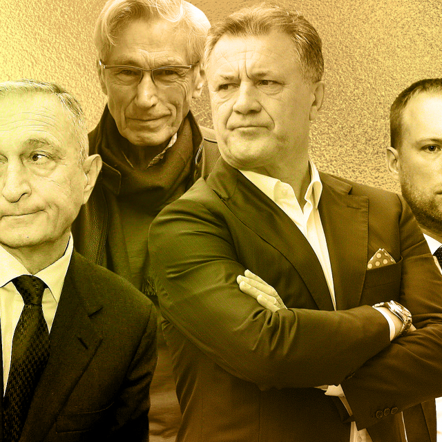 Robert Ježić, Tomislav Horvatinčić, Zdravko Mamić i Tomislav Saucha