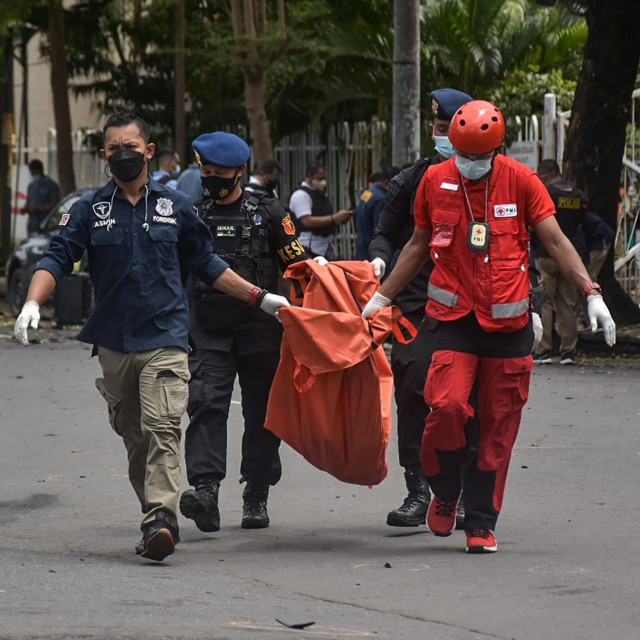 Poprište terorističkog napada u indonezijskom gradu Makassaru