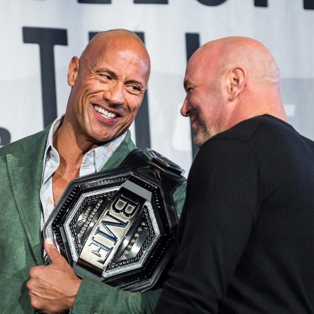 Dwayne ”The Rock” Johnson i Dana White