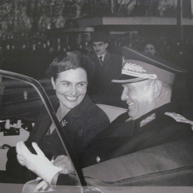 Jovanka Broz i Josip Broz Tito.