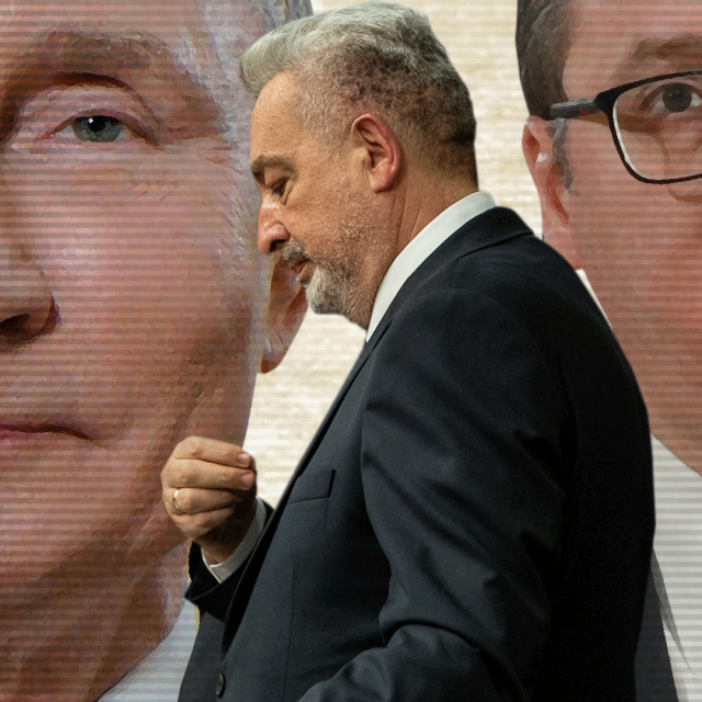 Vladimir Putin, Zdravko Krivokapić i Aleksandar Vučić