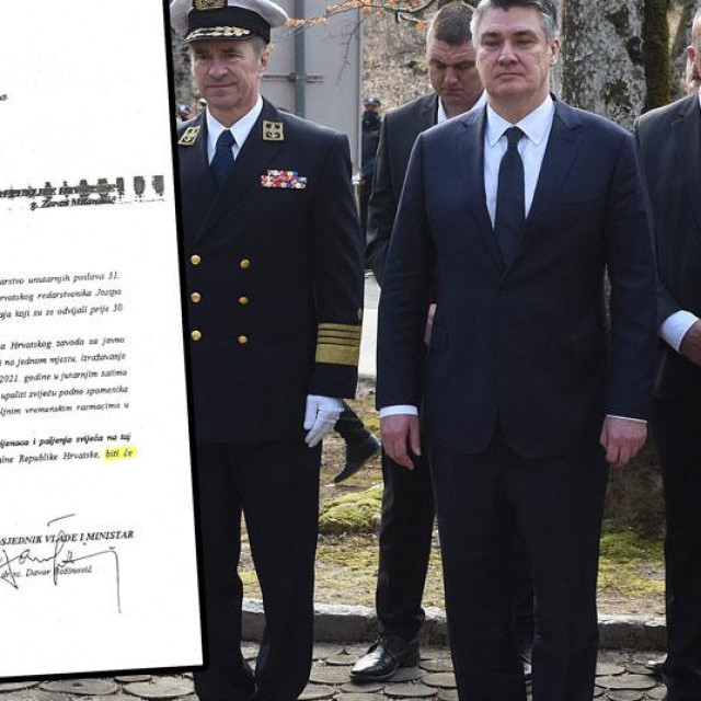 Zoran Milanović u Plitvicama (na glavnoj fotografiji), dopis iz MUP-a Uredu predsjednika (lijevo)