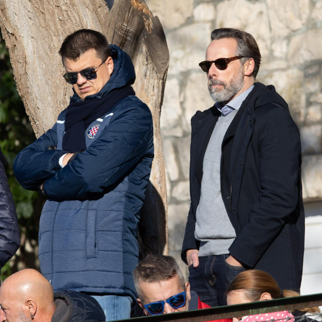 Mindaugas Nikoličius (lijevo) i predsjednik Lukša Jakobušić