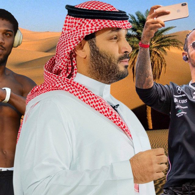 Anthony Joshua, Mohamed bin Salman i Lewis Hamilton