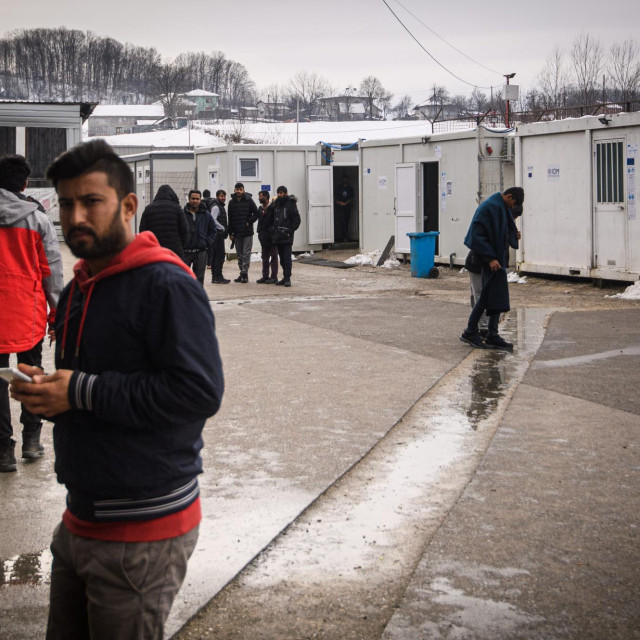 Migrantski kamp u BiH/Ilustracija