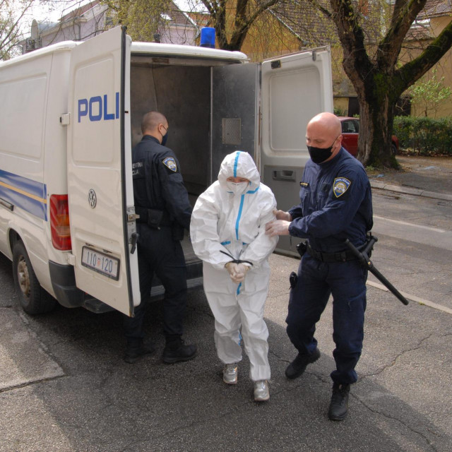 Privođenje roditelja osumnjičenih za zlostavljanje djevojčice koja je u Klaićevoj bolnici.
