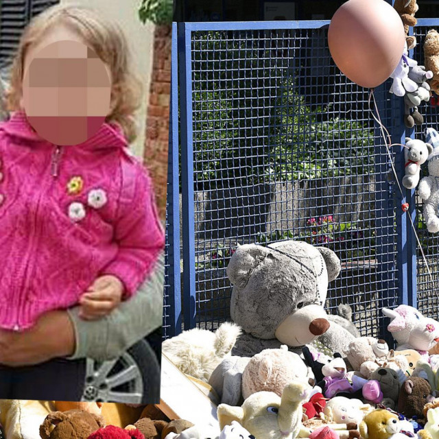Preminula djevojčica, svijeće i cvijeće ispred Klaićeve bolnice